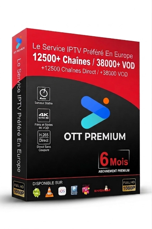 Abonnement OTT Premium Complet 6 mois Full HD